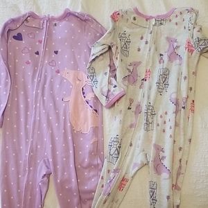 Carters dragon and castle pajamas